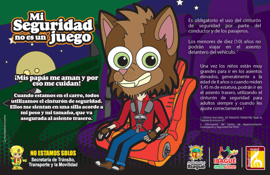 Flyer Tránsito Ibagué Retención Infantil