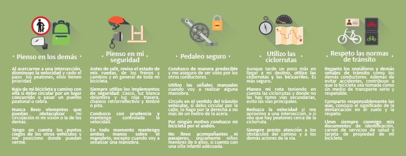 Plegable Ciclistas interno