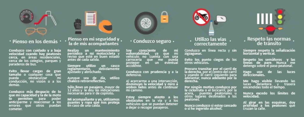 Plegable Motociclistas Interno