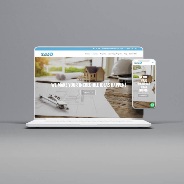 Diseño Website Nazca Portada