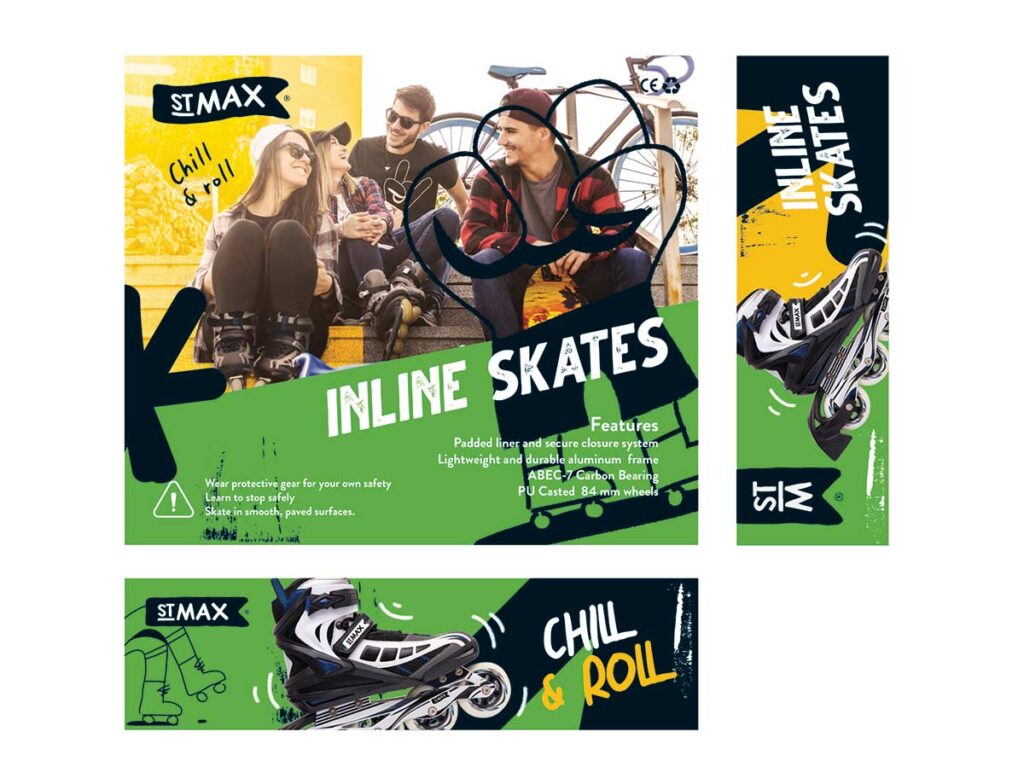 Diseño Gráfico Patines en Línea
