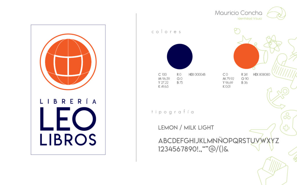Diseño Logo Leo Libros